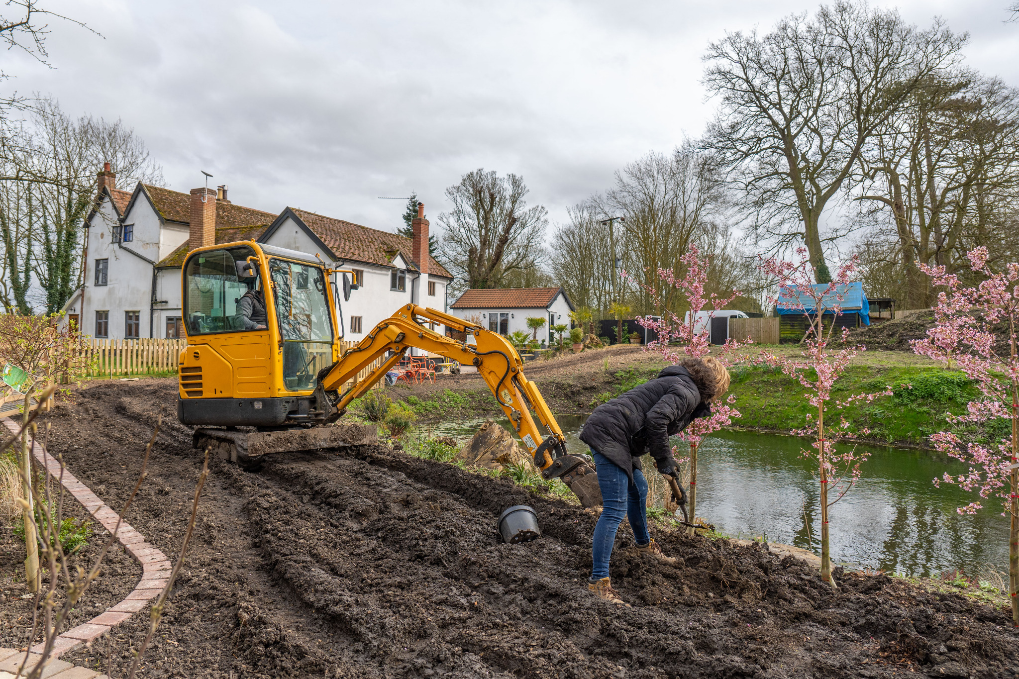 The Sophie Memorial Garden in progress